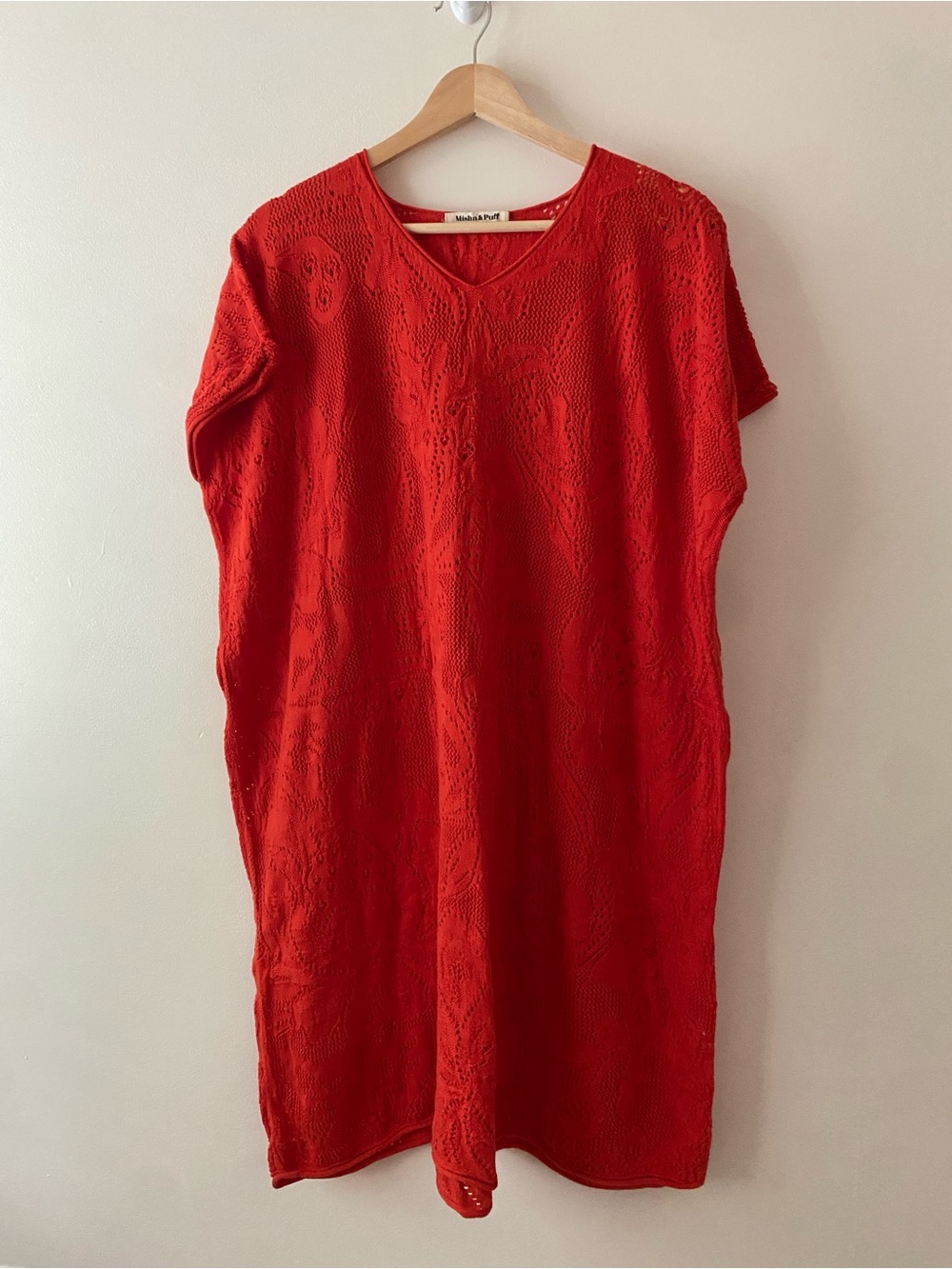 Misha & Puff Lace Dress Cotton Persimmon XS/S